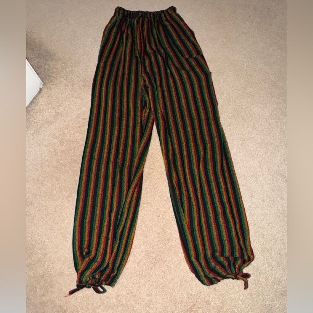 I got these pants from a Jamaican store they are sz small but have a baggie fit.